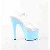 Pleaser - ADORE708 Sandale à bride à la cheville - Transparent/Bleu Product image